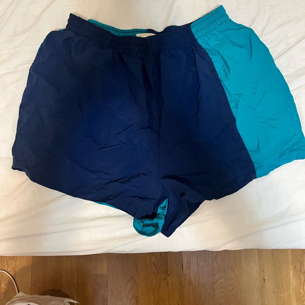 Urban Outfitters Urban Renewal Colorblock Nylon Shorts Large